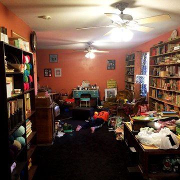 More books! And the person on the floor that made Katie and Loni laugh so hard.