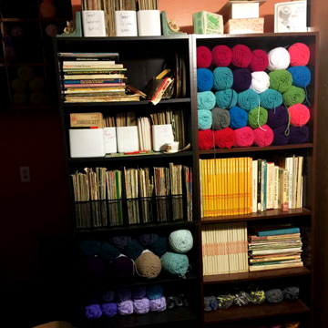 This is the picture she sent us after the granny square episode that we got so excited about. That prompted Keeley to send some images she felt were a bit more honest about the state of her creative space.