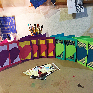 You will want to prepare your cards and pictures/phrases to be reviled by the scratch-off ahead of time.