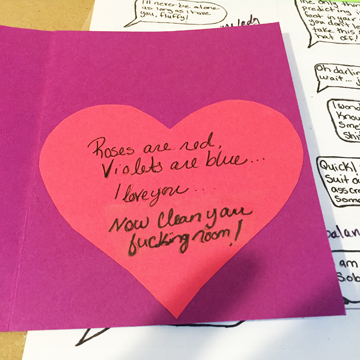 Then revealed the hilarious line she came up with while recording this episode.