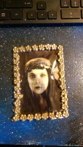 Loni's experiments with Mod Melts, Dimensional Magic, and Mod Podge glow in the dark.