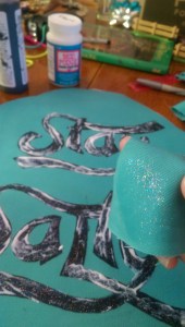 Loni's shower curtain.