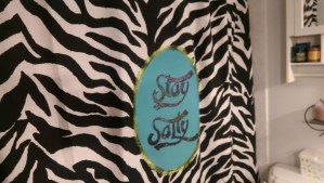 Loni's shower curtain.